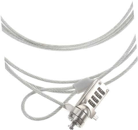 HEALSOPTHY Candado Portátil con Cable Seguridad Antirrobo Digital Compatible con Laptops Monitores y Tabletas Resistente y Portátil para Uso Doméstico y Oficina