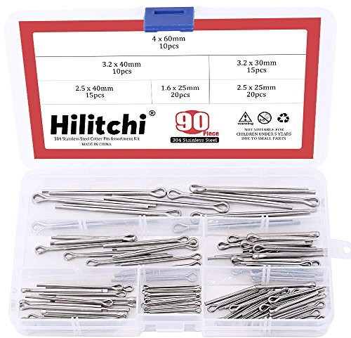 hilitchi 90-pcs Splint Sortiment Kit – 304 Edelstahl