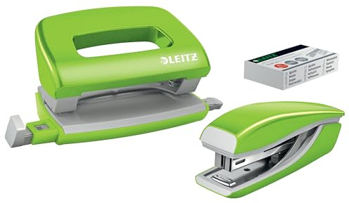 Leitz Heftgerät + Locher Mini Nexxt WOW Blist, Grün