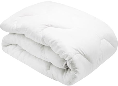 ZOLLNER Couette ignifugée, Couette d'hiver, 135x200 cm, Lavable, Blanc