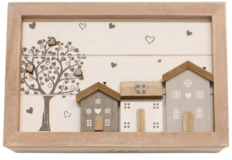 Sifcon Wooden House Design Tea Bag Box