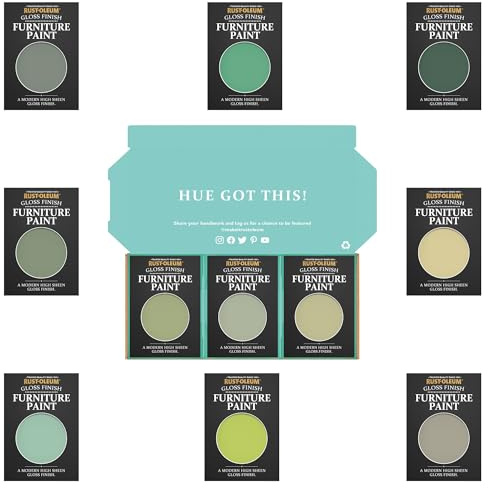 Rust-Oleum Furniture Paint in Gloss Finish – Rich Greens Tester Box