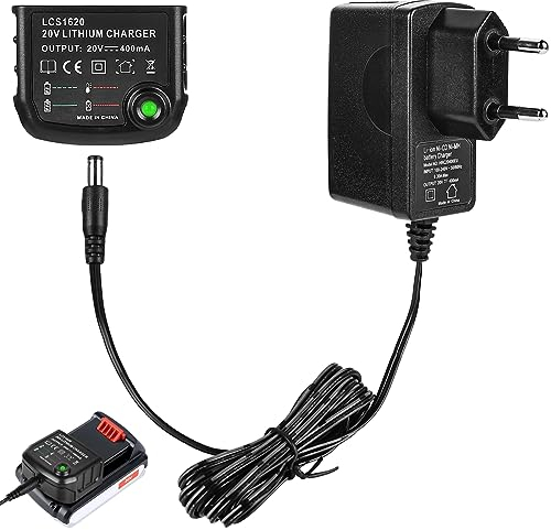 18V/20V Ladegerät Kompatibel mit Black & Decker: Ladegerät 18V/20V Lithium,Lithium-Ionen-Batterie BL2018 BL2018-XJ LBXR20-OPE LBXR20 LB20 LBX20 LBX4020 LB2X4020 LBXR2020-OPE BL1514 LBXR16