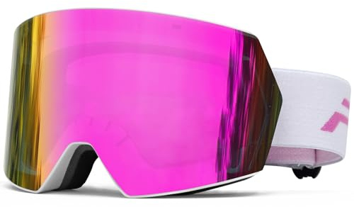 FMY Ski Goggles for Men Women & Youth - Anti Fog UV400 Protection Snowboard Snow Skiing Goggles for Adult
