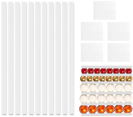 MABAHON Coffee Pod Holder Coffee Pod Storage Self Adhesive Capsules Holder compatible for 54 vertuoline or 72 nespresso original line pod, displays For display coffee pod(11pcs) white