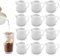 12 Pezzi Bricco Latte Piccolo, XPJBKC 50ml Mini Lattiera Ceramica Bianca con Manico, Mini Brocca per Latte Tazza da Caffè e Salse, Piccola Brocca Ceramica per Latte, Caffè, Salse, Salsa