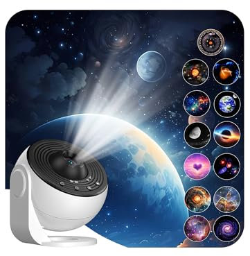 Sternenhimmel Projektor, geeignet für Kinder und Erwachsene, 360° LED Galaxy Projektor mit Timerfunktion, Nachtlicht für Schlafzimmer, Sternenlicht Dekoration für Baby- und Kinderzimmer
