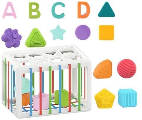 for Sorting Baby Shapes - Colorful Sensor Cubes for Fine Motor Skills | for Colors and Classification Forms for Babies - for Education