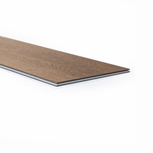 Mega Holz Klick Vinylboden Basic ANDALUSIEN - 6,63 m² - PVC Designboden mit integrierter Trittschalldämmung - Wasserdicht, geeignet für Fußbodenheizung & Feuchträume - Vinylboden in Holzoptik