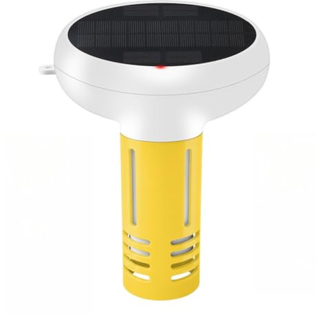 Auratrove para monitor inteligente de calidad del agua de piscina, 7 en 1 para probador WiFi tuya para pH, salinidad, ORP, CL, temperatura, control de aplicación en tiempo real para piscinas de agua