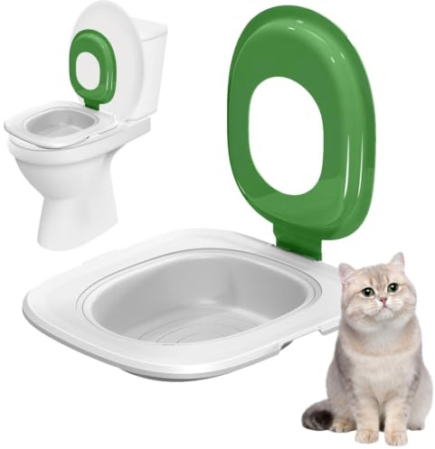 Cat Toalettränare, Cat Toalett träningssystem Halkfri återanvändbar | Kattpottutbildning Hygienisk husdjursförråd för husdjursbadrumtränare passar de