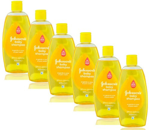 Johnsons Baby Shampoo No More Tears Johnson 300ml - (6 Bottles)