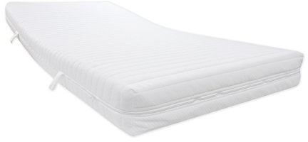 Dibapur® Q Long Life (RG40) 9 Zonen Orthopädische Kaltschaummatratze (90x200) x ca.15,5 cm Kern mit gesteppten Doppeltuchbezug ca. 16 cm H2,5 (bis ca. 110 kg) Q Steht für Qualität. Made in Germany