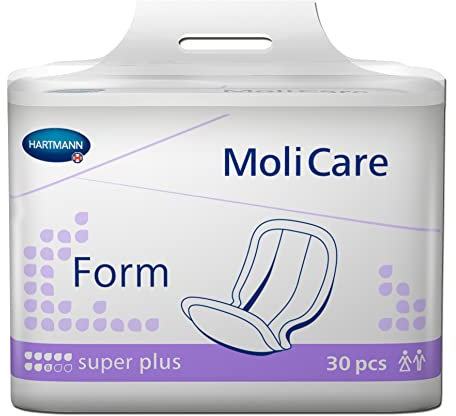 Paul Hartmann AG MoliCare® Form super plus 8 Tropfen Inkontinenzschutz Windel Inkontinenz-Liner Medium 32 Stück Tag- und Nachtgebrauch, schwerer Blasenschwäche