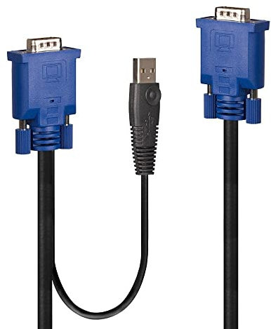 Lindy Kombiniertes KVM- und USB-Kabel, 3 m