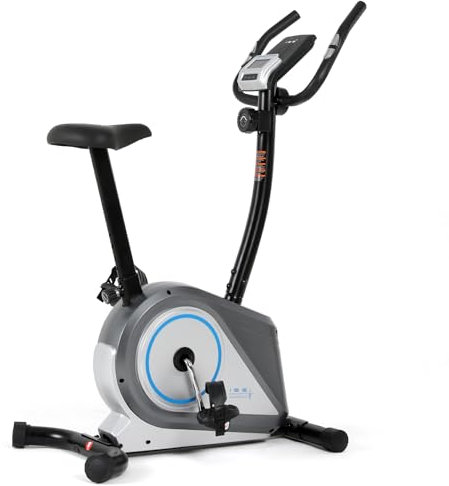 ISE Heimtrainer Fahrrad mit 8-Stufigem Magnetischer Widerstand, Ergometer Heimtrainer mit LCD-Display, Pulssensoren und Tablet-Halterung, Fahrrad Heimtrainer, Hometrainer Fahrrad Cardio Sport Velo