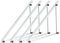 Balkonkraftwerk Halterung aus Aluminium für 100W-600W Solarmodule, 118 cm, 4 Stück, Einstellbarer Neigungswinkel von 0° bis 90° solarpanel halterung pv flachdach pv modul dachhalterungen solarmodule
