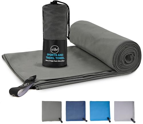 Cozita Mikrofiberhandduk, supermjuk och extremt absorberande, snabbtorkande, maskintvättbar, mångsidig resehandduk, gym-handduk, strandhandduk – badhandduk 90 x 180 cm