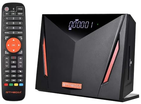V8 UHD 4K récepteur Satellite numérique UHD, FTA H.265 TV Sat decodeur dv b-S/S2/S2X+T/T2/Fil/ISDB-T/ATSC-C, WiFi 2.4G intégré, Prise en Charge de la Carte à Puce CA, Biss Volume Automatique..