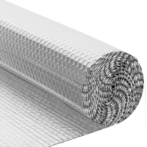 Lot de 5 panneaux isolants réfléchissants spéciaux pour volets roulants (120 x 40 cm) - Empêche l'entrée de chaleur et de froid - Pose facile - Fabriqué en aluminium 100 % et bulles