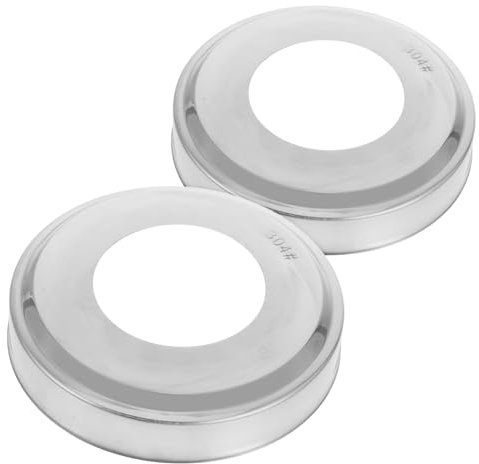 SOIMISS 2Pcs Stainless Steel Pool Ladder Escutcheons Covers Durable Handrail Plates for Inground Pools Enhancing Stability and Safety Decorative Touch for Railings and Fences
