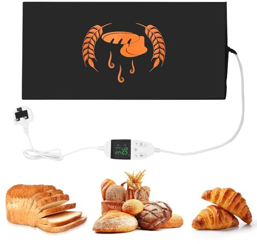Bread Proofing Warming Mat, 53 * 25 CM Sourdough Heating Mat Dough Starter Mat, 20-55℃ Adjustable Thermostat Sourdough Starter Warmer, Bread Proofer for Baking, Dough Rise, Food & Drink Warm