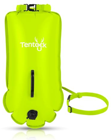 Tentock Bouée de natation pour adultes, sports nautiques en plein air, nouvelle mise à niveau pour la natation 2026, bouée de plongée, coussin de natation, sac étanche avec sac humide/28 l