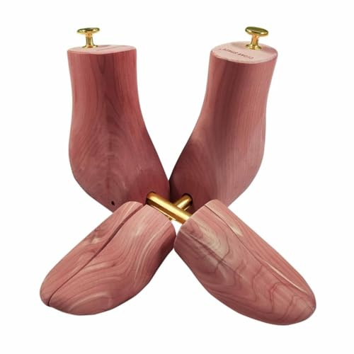 BAOJUHUIKANG M,2Pcs Árbol de Botas de Cedro Macho y Hembra, Estirador y Moldeador de Botas, Árbol de Botas de Cedro fragante Ajustable con Punta Dividida Adecuado para Botas Martin de caña Alta