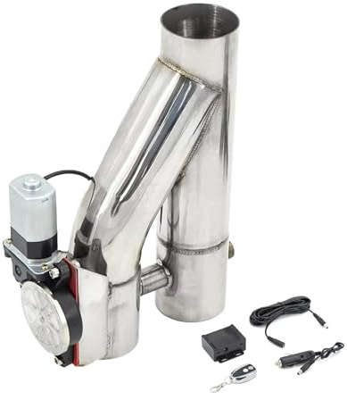 Sistemi di valvole di intercettazione dello scarico, terminali di scarico per auto in acciaio inox da 2,0 pollici a 3 pollici con telecomando, tubo a doppia valvola(2.5inch)