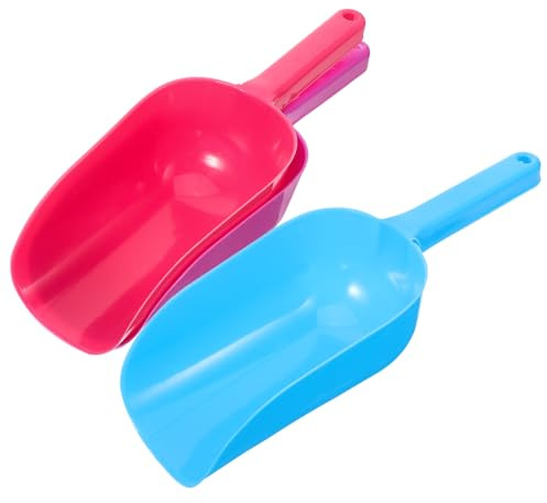 FRCOLOR Pala de Nieve y Arena de Plástico para Niños, Juego Exterior Invierno y Playa, Set 3 Piezas Colores Variados, Juguetes de Arena de Playa para Niñas y Niños Color Aleatorio