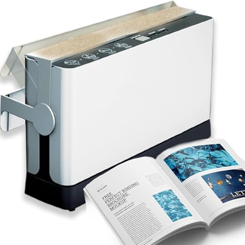 Relieuse thermique électrique A4, jusqu'à 200 feuilles de reliure thermofusible avec fente de refroidissement, reliure de documents à chauffage rapide pour rapports, photos et magazines