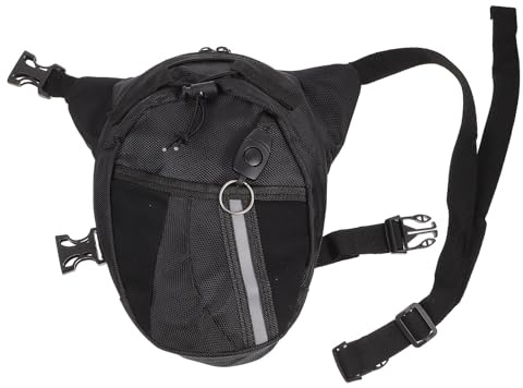 SHINEOFI Sacoche de Moto Tout-Terrain en Tissu Oxford Imperméable Ceinture et Jambe Réglables, Banane Multifonction pour Cyclisme et Randonnée en Plein Air