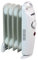 Fsmisc AIRCRMINI Oil Filled Radiator 500W Heater, White/Black