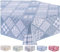 Wachstuch Tischdecke Abwaschbar Eckig 140 x 240 cm Blau Grau