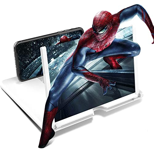 Lupa de Pantalla de Teléfono Móvil de 12 Pulgadas para Todos Los Teléfonos Inteligentes, Lupa de Pantalla con un Paño de Limpieza Exquisito.