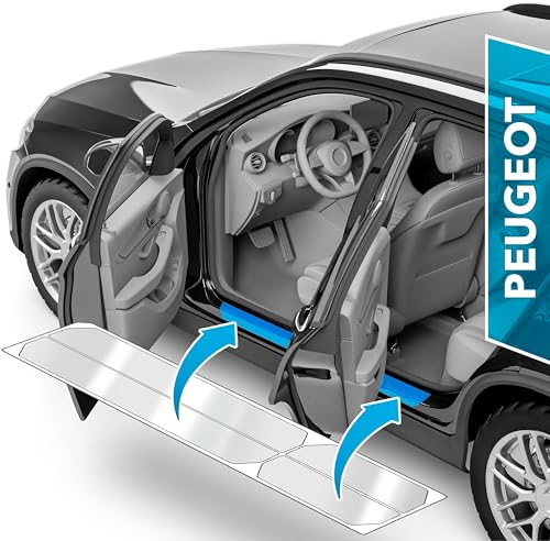uProtect Protection Seuil de Porte Voiture Carrosserie pour Peugeot 308 II T9 I 2013-2021 - Accessoire pour Auto - Anti Rayure Stickers Transparent