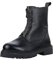 MARCO TOZZI Damen Stiefeletten zum Schnüren aus Leder mit Reißverschluss, Schwarz (Black), 39 EU