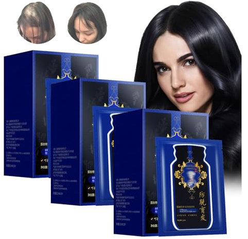 Polygonum Multiflorum Ginger Plant Extract Anti-Hair Loss Hair Shampoo,Japanese Plant Extract Hair Growth Shampoo, Oil Control Hair Care Shampoos for Women Men (3 Box)