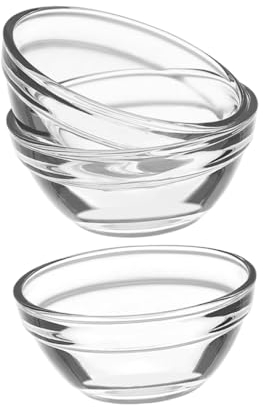 Mikinona Set Di 3 Ciotole Per Dessert E Condimenti in Resistenti Calore E Facili Da Pulire.