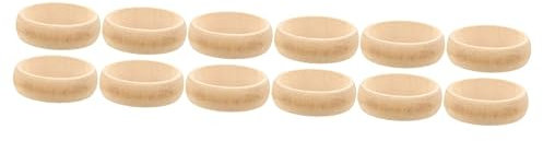 NUOBESTY 3er-sets Unbemalter Holzarmreif Unvollendeter Holzschmuck Für Ihren Einzigartigen Stil 4 Stück * 3