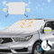 Range Tour Parasole per Parabrezza Auto Copertura antineve con Cinghia, Parasole per Neve e Ghiaccio, Protezione per Parabrezza, Copertura Antipolvere, Telo copriauto per Inverno e Estate