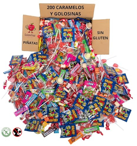 Pack 200 Chuches para Cumpleaños – Chuches Piñata y Relleno – Golosinas y Chucherías, Chucherías Cumpleaños Infantil
