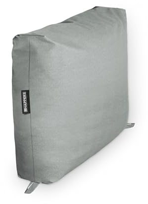 HAPPERS Cojín para Palets Toldotex Impermeable Gris Respaldo 65x45x20 (Liso)