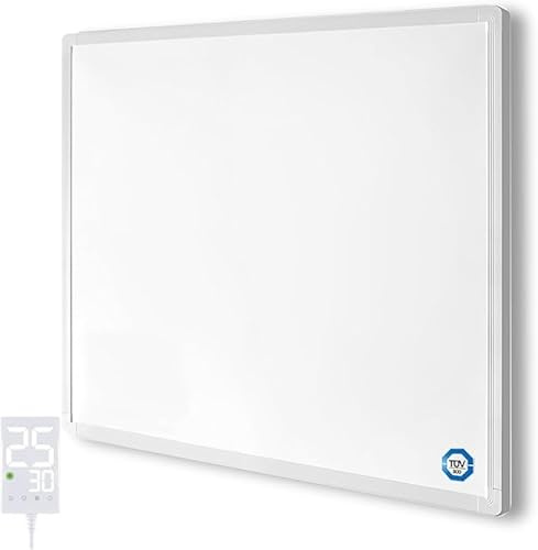 Hocosyme Infrarotheizung 1200 Watt mit Thermostat | Infrarotheizung Wandmontage für 15-28 m² | Elektroheizung mit Überhitzungsschutz | Touch-Thermostat | TÜV & 10 Jahre Garantie