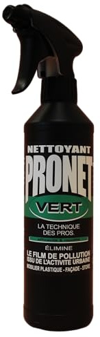 PRONET - Nettoyant Polyvalent pour l'exterieur - Nettoie et élimine efficacement les traces - Nettoyant dépolluant pour toutes les surfaces lavables exterieures - Spray 500 Ml