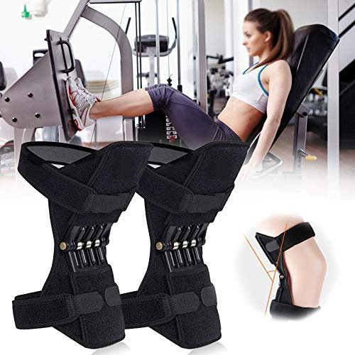 ZH-VBC Genouillères à Soutien Articulaire, Genou Booster, Respirant Genouillère Keepleg Soutien Articulaire, Ressort de Sport Renfort de Genouillère Genouillères