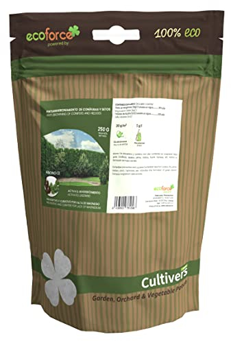 CULTIVERS Antiamarrage conifères et haies de 250 g Engrais écologique préventif et curatif contre le jaunissement et l'encombrement idéal pour les conifères, les sapins, les pins, les cèdres de Tuyas