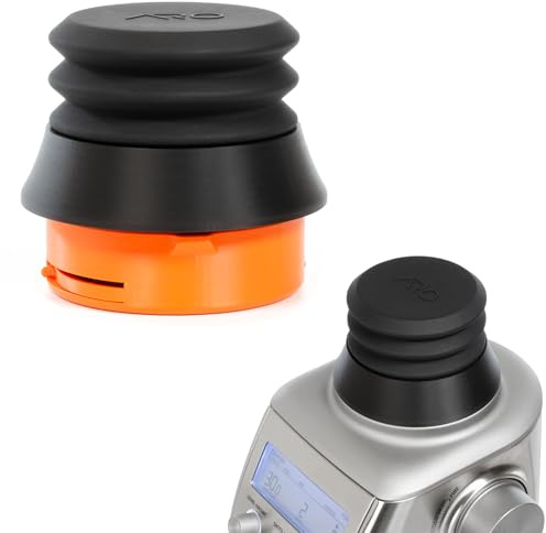 FusedLine Single Dose Hopper with Silicone Bellows and Anti-Popcorning Weight | Compatible with Breville Smart Grinder Pro | Black