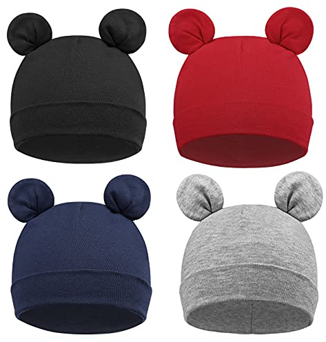 DRESHOW Bébé Bonnet Nouveau-né Bambin Doux Mignon Tricoté Chapeau pour Bébés Garçons Enfant Casquette Bonnets, 2-6 ans
