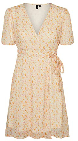 VERO MODA VMSMILLA Short V-Neck WRAP Dress WVN GA